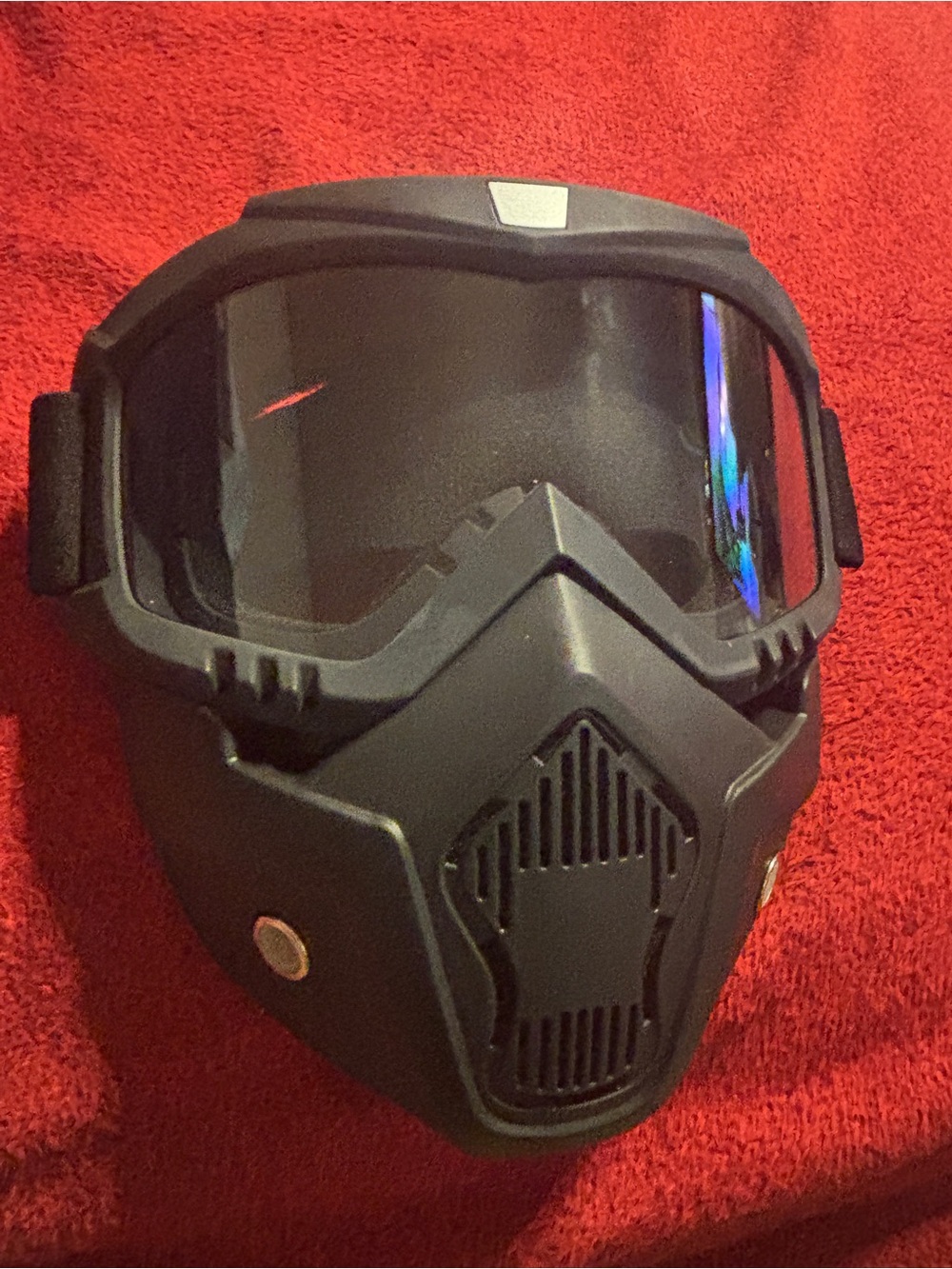 Eyewear Skylark Motorcycle Black Full-Face VR/AR Protective Mask W/Tinted Lens